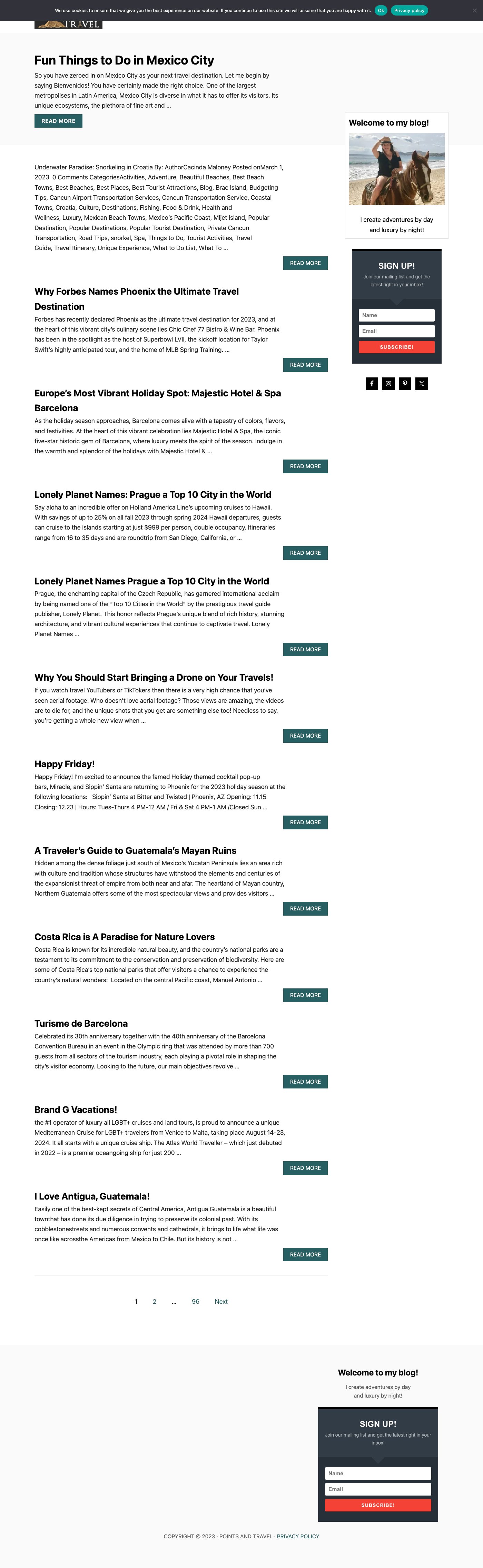 Points and Travel Website